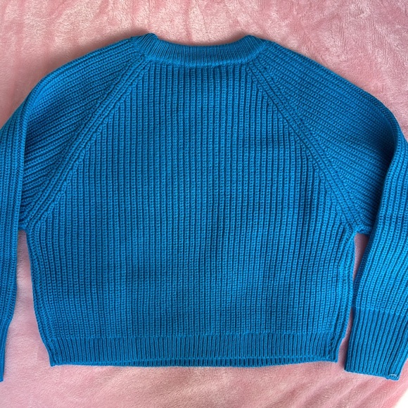 💙 Zara crewneck Blue knit sweater - Picture 2 of 6